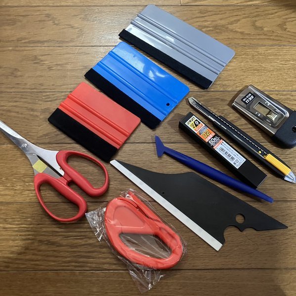 スキージ等のフィルム施工7点セット