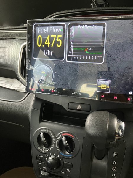 ACオフ風量0での燃料消費量0.475L/hr